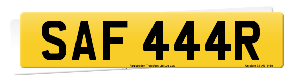 Registration number SAF 444R